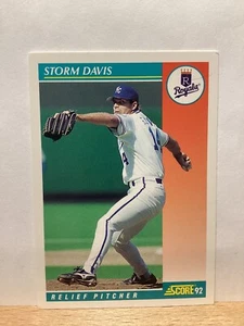 Score 1992 Baseballkarte: Storm Davis, Kansas City Royals - Karte #264 - Bild 1 von 2