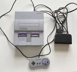 Nintendo SNES 1991 Gray Console Bundle – Authentic Vintage System Classic Gaming - Picture 1 of 22