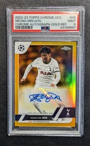 2022-23 Topps Chrome Heung-Min Son Auto Gold Refractor 7/50 PSA 9 jersey number - Bild 1 von 3