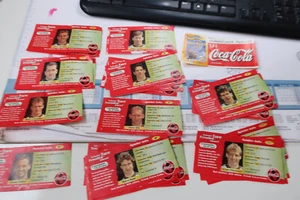 37 Coca Cola Flaschenaufkleber/ Etikettenrückseite - Bild 1 von 4