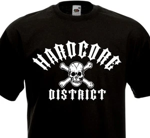 T-Shirt Hardcore District Skull HXC Metal Madball Agnostic Front Biohazard D.R.I - Bild 1 von 1