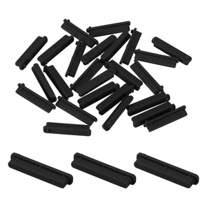 25pcs Couvercles de Conduits de Port SD Capuchons Silicone Plugs Protecteur pour Appareil Photo Ordinateur Portable, Noir - Photo 1 sur 7