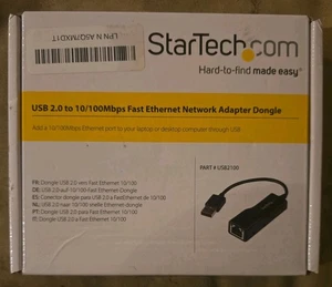 Startech USB2100 USB 2.0 to 10/100 Mbps Ethernet Network Adapter Dongle - Picture 1 of 2