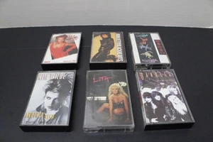 6 Different Rock & Roll Cassette Tapes featuring Female Artists - Picture 1 of 13