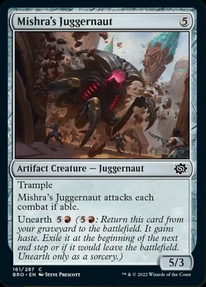 x1 Mishra's Juggernaut - The Brothers' War - NM - MTG - Image 1 of 1