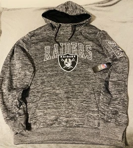 New NFL Football Las Vegas Raiders Hoodie Hooded Pullover Sweatshirt Mens XL - Picture 1 of 8