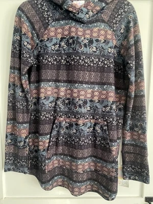 Lularoe Amber Hoodie 3 Roll Of Patterns Gorgeous Medium  NWT - Image 1 of 4