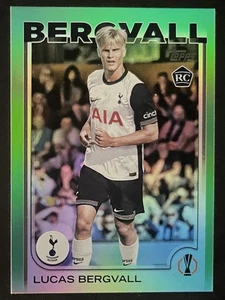 Lucas Bergvall 2024 Topps UEFA Club Competitions Green Foilboard (RC) /99 - #112 - Bild 1 von 3