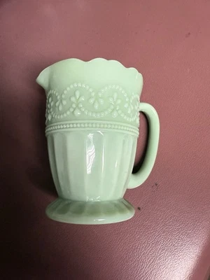 The Pioneer Woman Timeless Beauty Jade Color Creamer Pitcher Vintage Style New - Image 1 of 4