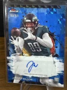 2024 Topps Finest-Rookie Finest Auto Johnny Wilson #RFA-JW Blue Geometric Refractor - Bild 1 von 5