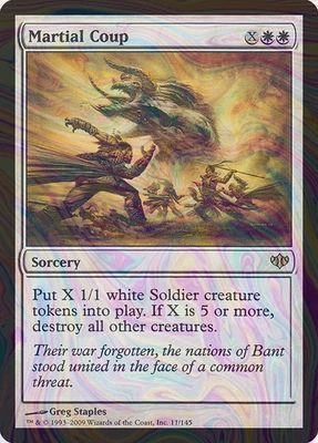 Foil Martial Coup - Conflux | MTG Card - Image 1 of 4
