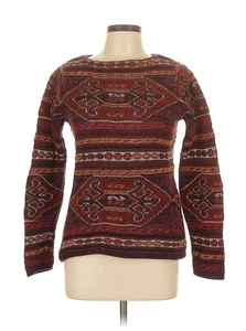 Maglione tappeto vintage Ralph Lauren misto lana ciniglia Southwestern donna L Petite  - Foto 1 di 8