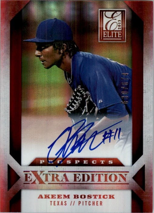 2013 Elite Extra Edition #140 Akeem Bostick Auto /674 - BB - Image 1 of 1