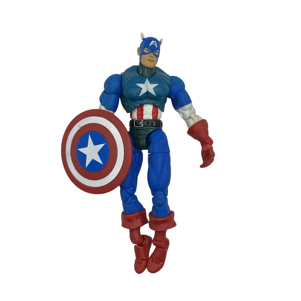 Figura de acción vintage del Capitán América 2002 Marvel Comics superhéroe coleccionable Foto 1 de 3