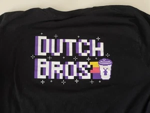 Dutch Bros Coffee Schwarz Shirt XXL Pixel Videospiel Design - Bild 1 von 11