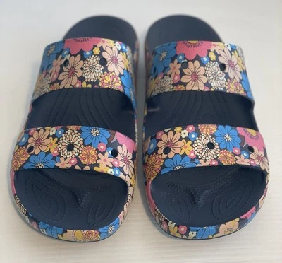 Crocs Classic Retro Floral Sandal Mens Size 15  Slip On Slide Groovy Water Shoe - Image 1 of 4