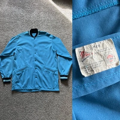 Chaqueta Felco Vintage Años 60 70 Grande Para Hombre Azul Unión Hecha en EE. UU. Nylon Atlética Foto 1 de 4