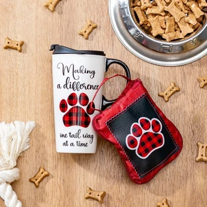 Making a Difference Ceramic Perfect Cup and Compact Tote Giftset, 17oz, Gift Box - Bild 1 von 5