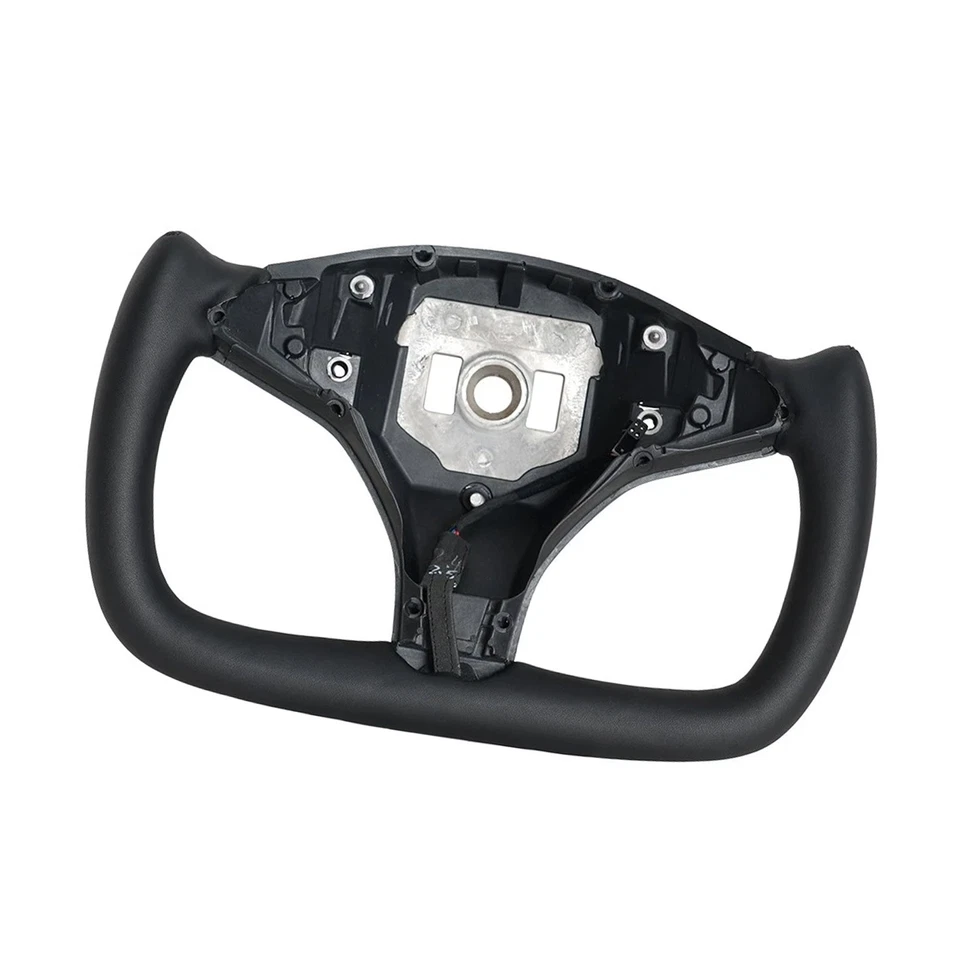 Yoke Leather Steering Wheel for Tesla Model X Model S 2014-2020 with Heated - Image 1 of 4