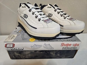 Zapatos para hombre Sketchers Shape Ups talla 13 ancho azul marino/blanco nuevos en caja nuevos con caja - Imagen 1 de 17