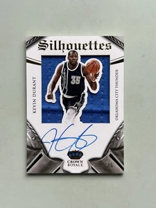 2014 Preferred Crown Royale Silhouettes Jersey Autograph Kevin Durant /35 OKC - Picture 1 of 10