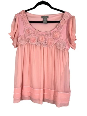 Top Retro Floral Coqueta Femenino L Rosa Y2K Boho Western Clásico Chic Glam Años 80 Foto 1 de 4