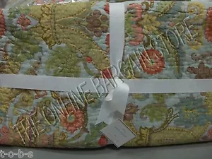 Pottery Barn Floral Stripe Spring Genevieve Reversible Patchwork Bed Quilt TWIN - Picture 1 of 9