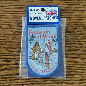 NEW St. Augustine Fla. Florida Fountain of Youth Ponce de Leon Woven Patch Badge - Picture 1 of 4