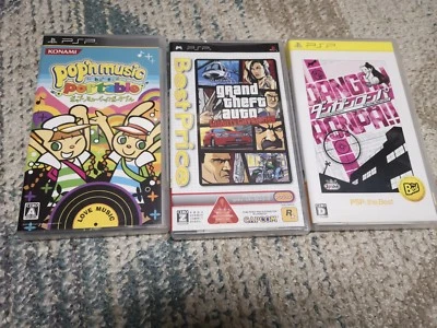 Grand Theft Auto  Danganronpa Pop'n Music Portable psp game 3set japan sony - Image 1 of 2