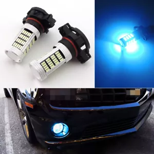2 Ice Blue 5202 5201 5200S Fog Light Lamp Daytime Running Light 92-SMD LED Bulbs - Picture 1 of 12