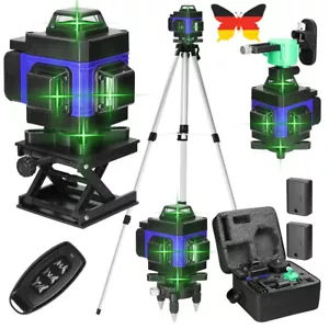 16 Line Laser Level 360° 4D Kreuzlinienlaser Kit Selbstnivellierend Wasserwaage - Bild 1 von 22