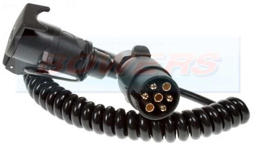 12N 7 PIN 1.5M 1.5 METER PLUG AND SOCKET TRAILER LIGHTING EXTENSION CABLE LEAD - Image 1 of 1