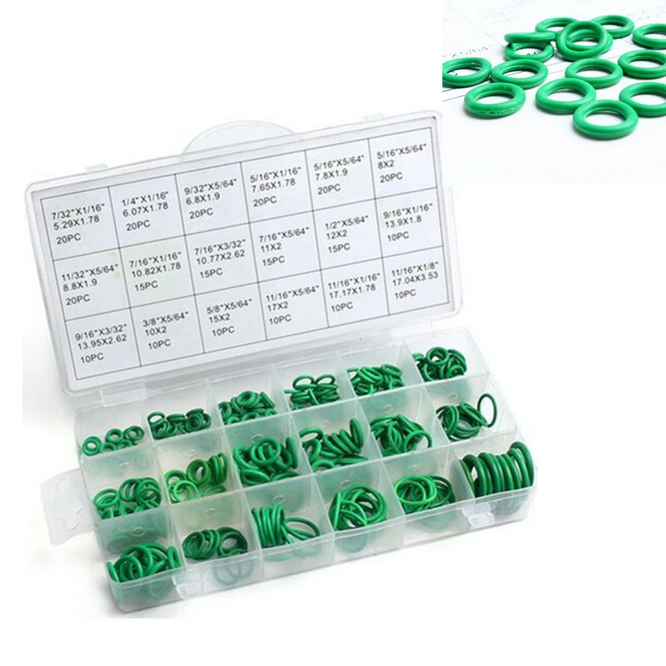 270x Sistema de Aire Acondicionado Sellos Oring Santech Kit de Reparación de Sellos Rápidos Verde Foto 1 de 4