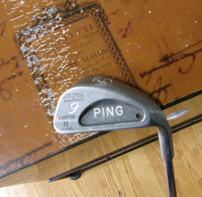 PING Toe Heel Balance Karsten II 9 Iron Black Dot. 17-4 PH. NEW GRIP STIFF SHAFT - Image 1 of 4