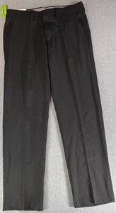 Haggar H26 Premium Stretch Straight Fit Trousers Black Men's 33x30 New/NWT - Picture 1 of 11