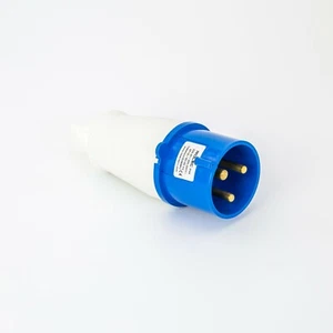 32A 3 Pin Blue Trailing Plug 240V IP44 Splashproof - Picture 1 of 1