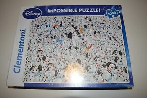 Clementoni Disney 1000 Piece Impossible Puzzle 101 Dalmatians Complete New.