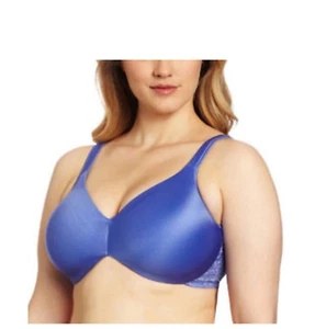 Bali BH Comfort Indulgence UW ungefüttert glättender BH Baja blau Spitze 3508 - Bild 1 von 5