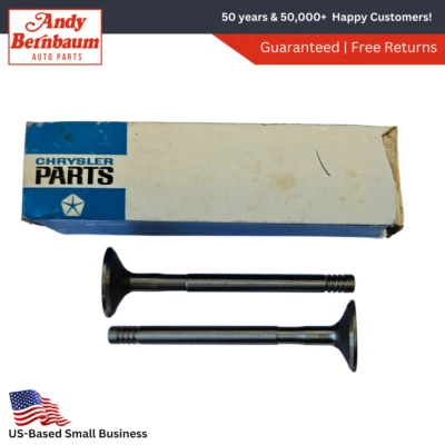 1960-1974 Plymouth Dodge Slant 6 Zylinder Auslassventil Set Von 2 NOS 1947624 - Bild 1 von 4