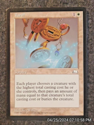 Magic The Gathering MTG Tariff - Weatherlight - EX NM  (DS3D1F4) - Image 1 of 4