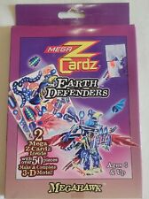 Megahawk Mega Z Cardz 3-D Model Kit Earth Defenders 50 pieces 6" x 4" NEW IN BOX