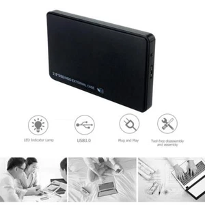 2,5" SATA USB 3.0 Dysk twardy Dysk HDD / SSD Obudowa Etui Zewnętrzny laptop J6N4 - Zdjęcie 1 z 10