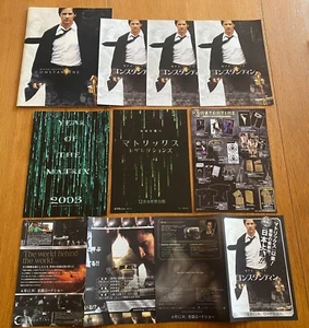 KEANU REEVES CONSTANTINE Japan PRESSBOOK program SET! Mini-poster x7 THE MATRIX - Picture 1 of 12