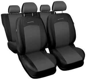 Seat covers fit NISSAN MICRA K11 K12 K13 FULL SET black/grey sport line - Picture 1 of 5