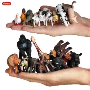 Oenux Kleiner Bauernhof Wildtier Modell Löwe Tiger Schaf Schwein Hund Actionfiguren PVC - Bild 1 von 29