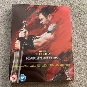 Thor Ragnarok 3D + 2D Blu-Ray UK Steelbook New/Sealed - Picture 1 of 5