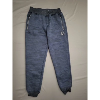 Akademiks Pants Youth Boys Medium M Jogger Mid Rise Pull On Zip Pockets Blue - Image 1 of 4