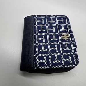 Tommy Hilfiger Geldbörse dunkelblau Signature Print - Bild 1 von 9