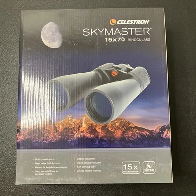 Celestron Skymaster 15x70 Binoculars Astronomy Stargazing w/ Case - Image 1 of 4