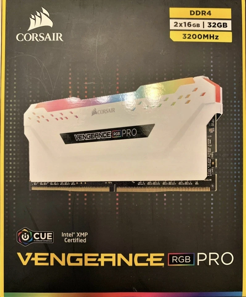Corsair Vengeance RGB Pro 16GB DDR4-3200 Memory Module Lot of 2 - Image 1 of 1
